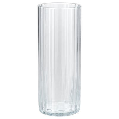 PÄRLGLADA Váza, čiré sklo, 24 cm