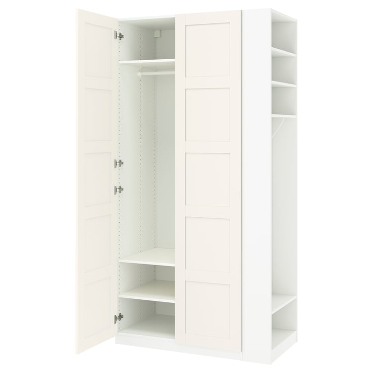 PAX / BERGSBO Šatní sestava, bílá bílá/bílá, 120x60x236 cm