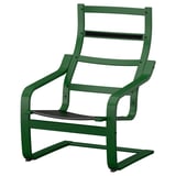 POÄNG Rám křesla, tm.zelená