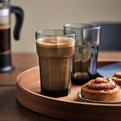 POKAL Sklenice, šedá, 35 cl