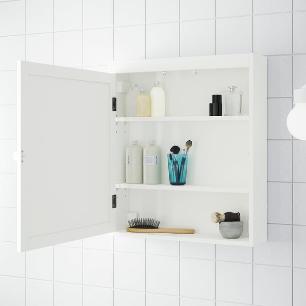 Silveran Zrcadlova Skrinka Bila 60x14x68 Cm Ikea