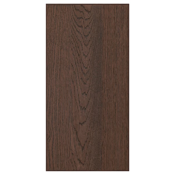 Přední strana SINARP z tmavého dřeva, dubová dýha, obdélník, moderní design.