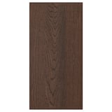 Přední strana SINARP z tmavého dřeva, dubová dýha, obdélník, moderní design.