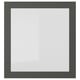Tmavě šedý rám SINDVIK s čirým sklem, moderní a minimalistický design.
