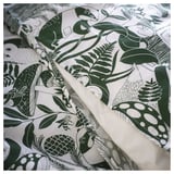 SKOGSDUVA Povlečení na jednolůžko, bílá zelené/vzor les, 150x200/50x60 cm