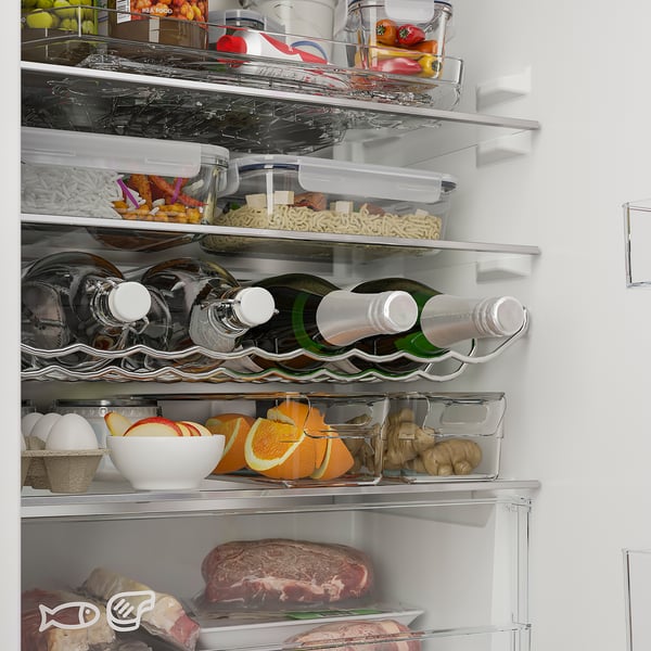 SKOGSNÄS Lednice s mrazničkou, IKEA 700 vestavné, 213/87 l
