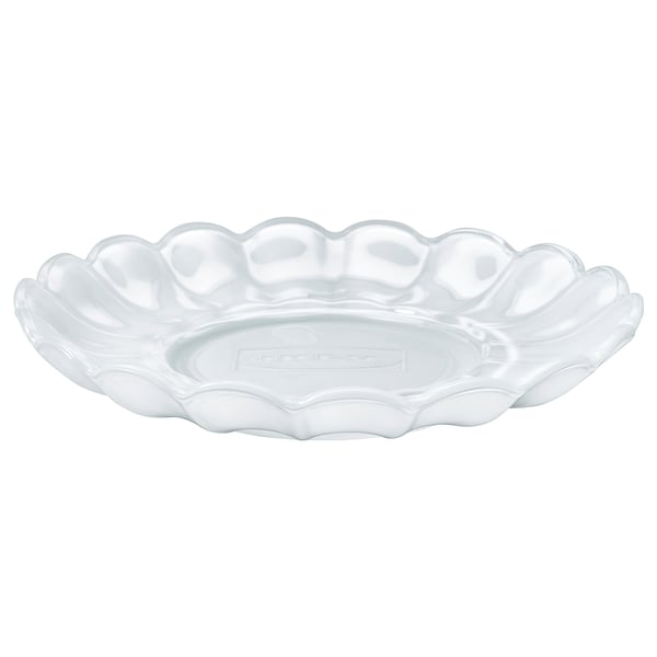 SMÅNÄCKROS Podložka pod svíčky, bílá, 14 cm