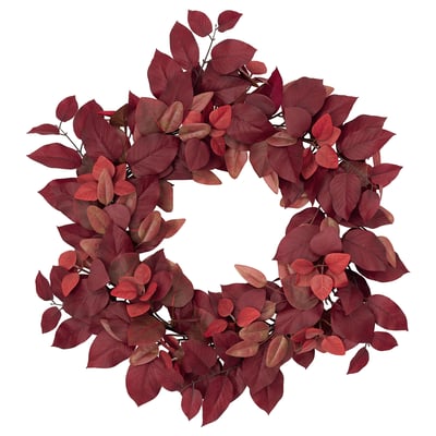 SMYCKA Umělý věnec, vn./venkovní červená, 65 cm