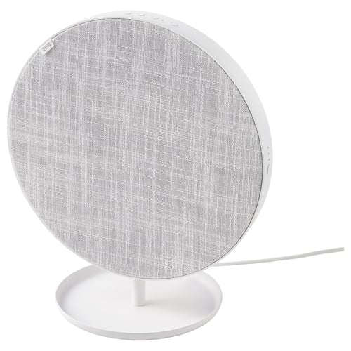 SOLSKYDD Bluetooth reproduktor, bílá, 29 cm