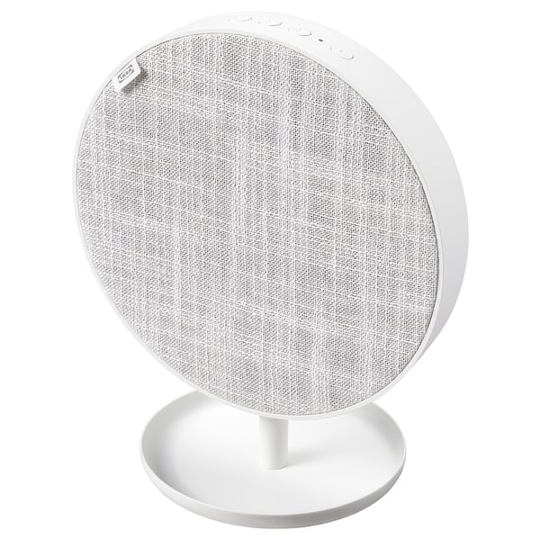 SOLSKYDD Přenosný Bluetooth reproduktor, bílá, 19 cm
