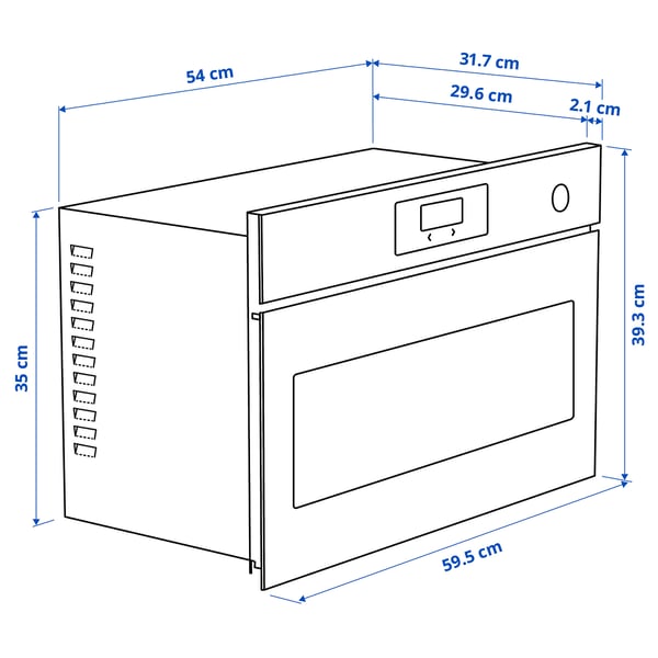 STENABY Vestavná mikrovlnná trouba, IKEA 300 bílá