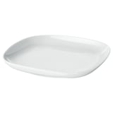 Vädera: čtvercový, talíř z bílého živcového porcelánu. Klasický a přesto moderní design. Odolný pro každodenní použití.