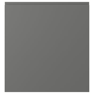 Šedý čtvercový přední panel VÄSTERVIKEN s elegantním moderním madlem.