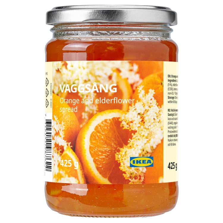 VAGGSÅNG Pomerančovo-bezový džem, 425 g