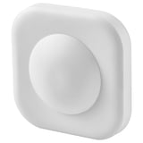 Bílý pohybový senzor VALLHORN, kulatý s elegantním designem, vyrobený z abs plastu.