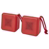 VAPPEBY Bluetooth reproduktory, červená/sada 2 ks voděodolné