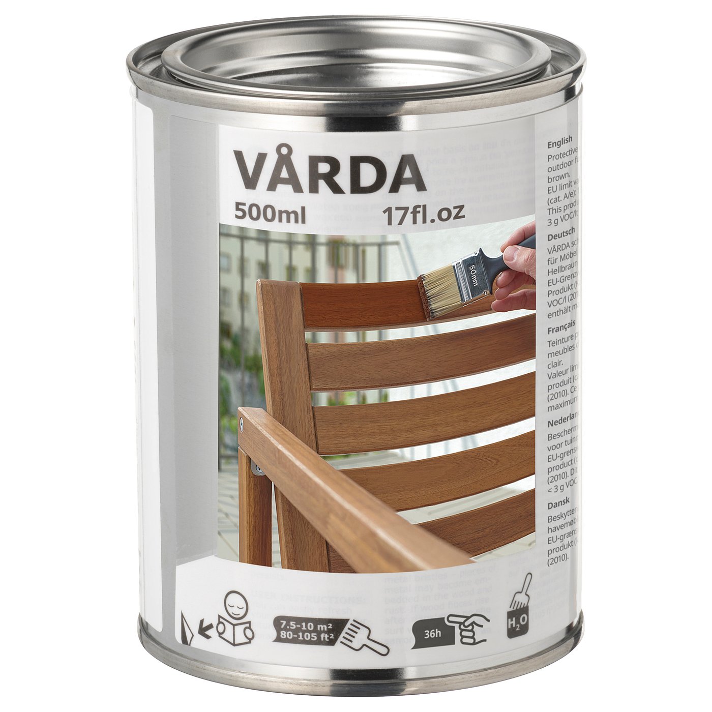 VÅRDA mořidlo na dřevo, venkovní použití, světle hnědá - IKEA