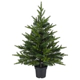 VINTERFINT dekorativní borovice v květináči, zelená, plastová, kuželovitá.