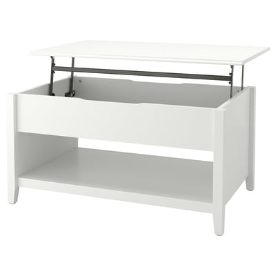 VITTERYD Nastavitelný konfereční stolek, bílá, 97 cm