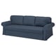 VRETSTORP modrá rozkládací pohovka, elegantní design, 3místná, moderní, tmavě modrá, látka, rolovací ramena, 10letá záruka.