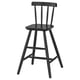 AGAM junior chair in black, sleek design, solid wood, perfect for kids seating.