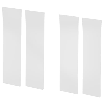 Four gray double-sided mounting tape strips.