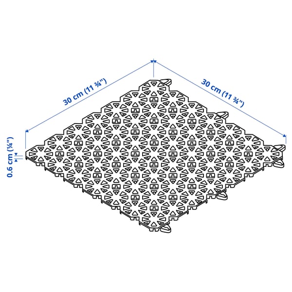 Illustration with measurements for the product: ALTAPPEN.