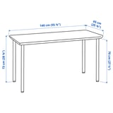 Illustration with measurements for the product: ANFALLARE.