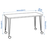 Illustration with measurements for the product: ANFALLARE.