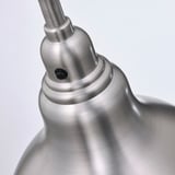 Close-up of a brushed metal lamp joint, showcasing a sleek, adjustable design. High-quality finish, durable construction.