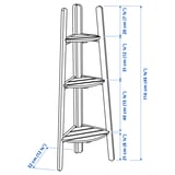 Illustration with measurements for the product: ASKHOLMEN.