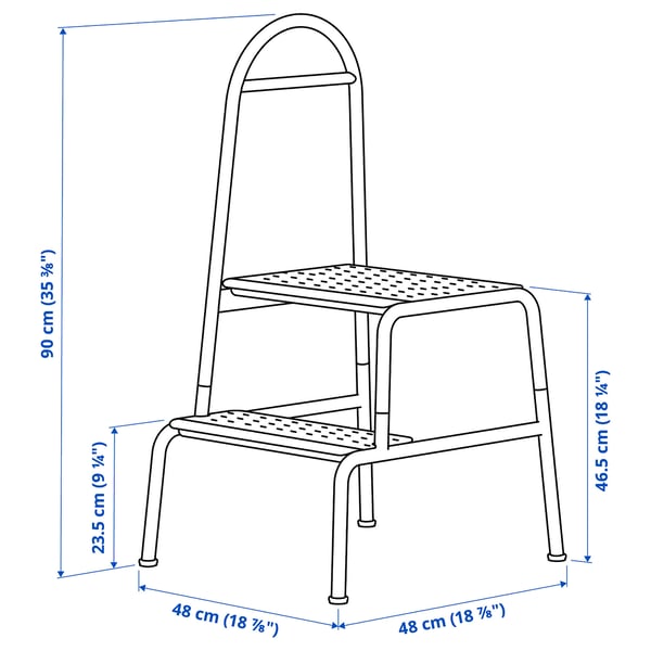 Illustration with measurements for the product: BÄSINGEN.
