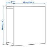Illustration with measurements for the product: BESTÅ.