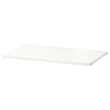 BESTÅ white flat shelf, rectangular, simple design, paper foil & particleboard.