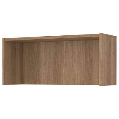 BILLY bookcase extension - oak veneer, wall storage optimizer