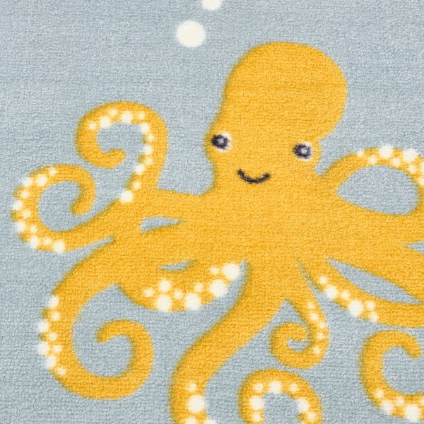 Eco octopus rug, safe & recycled.