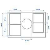 Illustration with measurements for the product: BLIXTSNABB.