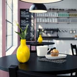 BLODBJÖRK Vase, yellow, 16 cm