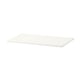 Option: White BOAXEL shelf, rectangular, simple design, made of steel with epoxy finish.