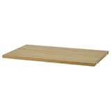 BOAXEL wooden shelf, light brown, rectangular, simple design.