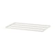 Option: A white wire shelf from the BOAXEL series, designed for storage with a minimalist, rectangular shape and a grid pattern.