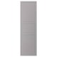 A light grey, rectangular BODBYN door with bevelled panels, lacquered for easy cleaning. It has a smooth, seamless design with a traditional feel.