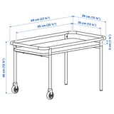 Illustration with measurements for the product: BRÄNNBOLL.