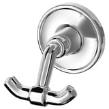 BROFJÄRDEN double chrome hook, wall-mounted, shiny, modern, durable, stainless steel, minimalist design.