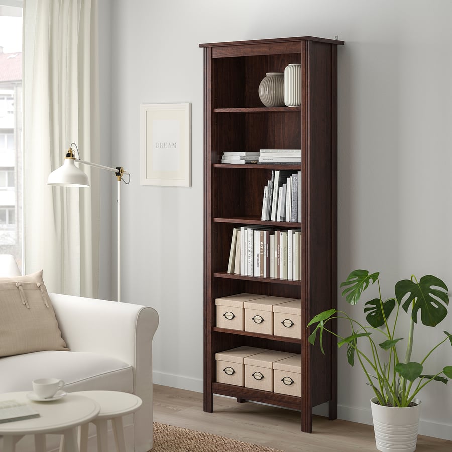 BRUSALI Bookcase, brown, 67x190 cm IKEA