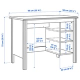 Illustration with measurements for the product: BRUSALI.