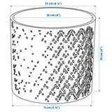 Illustration with measurements for the product: CHIAFRÖN.