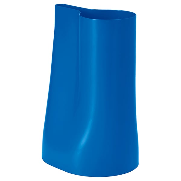CHILIFRUKT blue watering can/vase. Curved, tapered spout, steel.