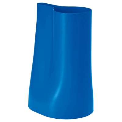 CHILIFRUKT blue watering can/vase. Curved, tapered spout, steel.