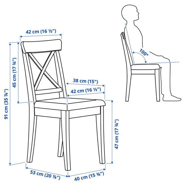 Illustration with measurements for the product: DANDERYD.